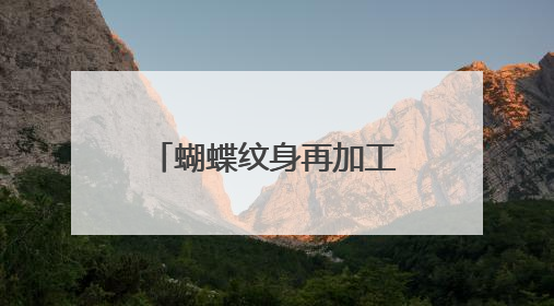 蝴蝶纹身再加工能不能换个图案