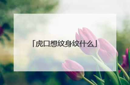 虎口想纹身纹什么