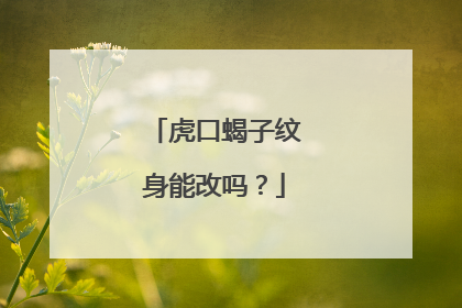 虎口蝎子纹身能改吗?