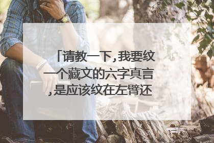 请教一下,我要纹一个藏文的六字真言,是应该纹在左臂还是右臂,纹上可不可以啊,符合佛教的旨意吗?请明人指教