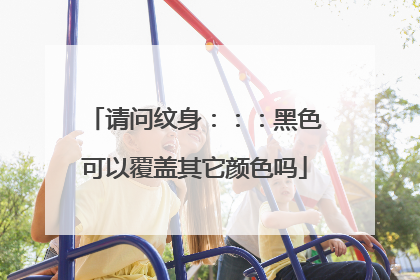 请问纹身：：：黑色可以覆盖其它颜色吗