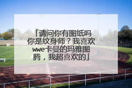 请问你有图纸吗 你是纹身师？我喜欢wwe卡曼的玛雅图腾，我超喜欢的