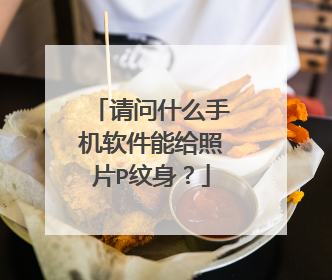 请问什么手机软件能给照片P纹身？