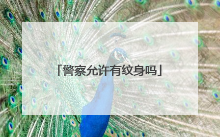 警察允许有纹身吗