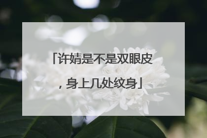 许婧是不是双眼皮,身上几处纹身