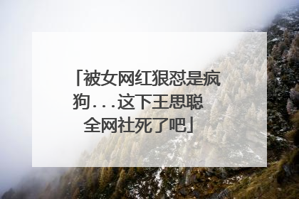 被女网红狠怼是疯狗...这下王思聪全网社死了吧