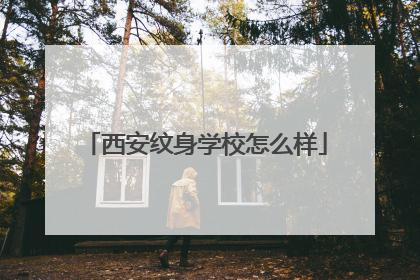 西安纹身学校怎么样