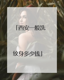 西安一般洗纹身多少钱