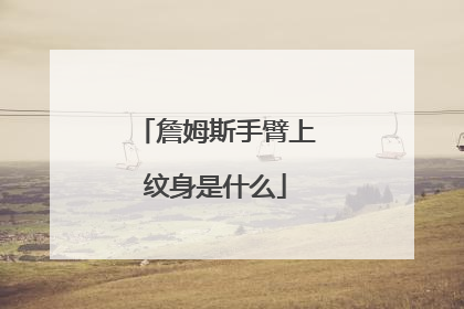 詹姆斯手臂上纹身是什么