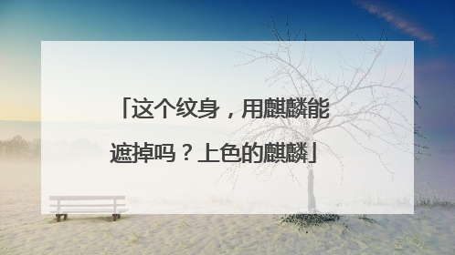 这个纹身，用麒麟能遮掉吗？上色的麒麟