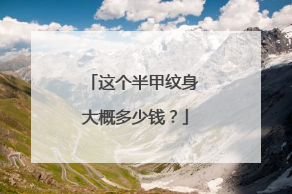 这个半甲纹身大概多少钱？