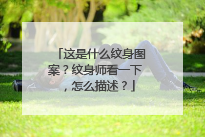 这是什么纹身图案？纹身师看一下，怎么描述？