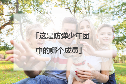 这是防弹少年团中的哪个成员