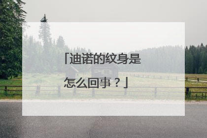 迪诺的纹身是怎么回事？