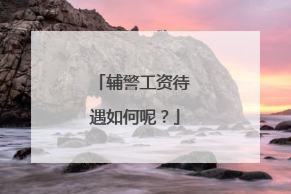 辅警工资待遇如何呢？