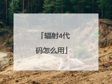 辐射4代码怎么用