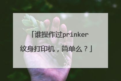 谁操作过prinker纹身打印机，简单么？