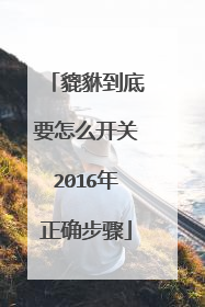 貔貅到底要怎么开关2016年正确步骤