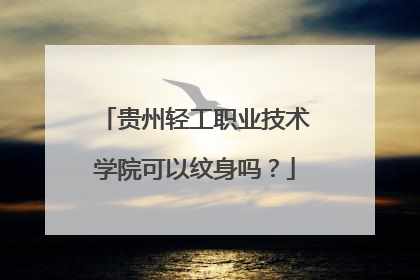贵州轻工职业技术学院可以纹身吗？