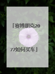 赛博朋克2077如何买车