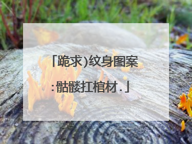 跪求)纹身图案:骷髅扛棺材.