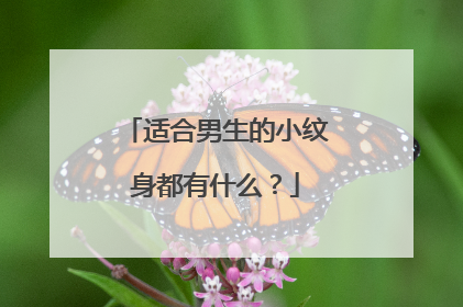 适合男生的小纹身都有什么?