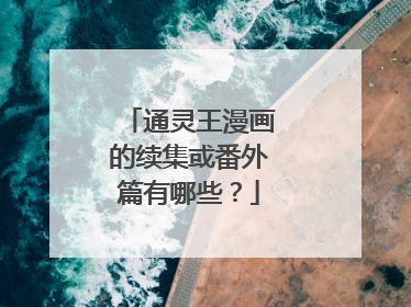 通灵王漫画的续集或番外篇有哪些？