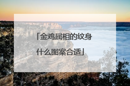 金鸡属相的纹身什么图案合适