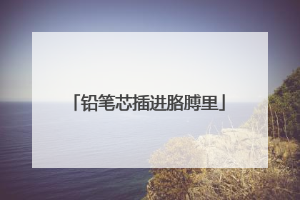 铅笔芯插进胳膊里