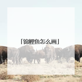 锦鲤鱼怎么画
