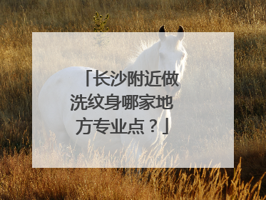 长沙附近做洗纹身哪家地方专业点？