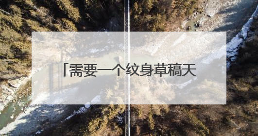 需要一个纹身草稿天使与恶魔交融，天使为了恶魔堕落，恶魔为了天使忏悔。纹到背上的。感谢各位。