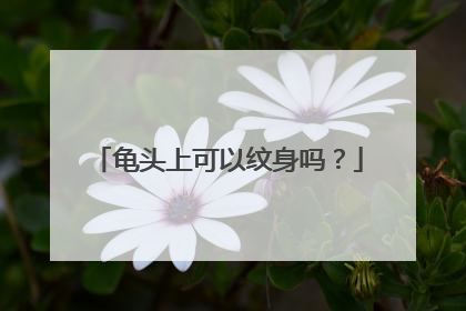 龟头上可以纹身吗？