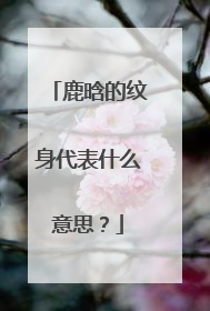 鹿晗的纹身代表什么意思？