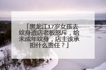 黑龙江17岁女孩去纹身遭店老板怒斥，给未成年纹身，店主该承担什么责任？