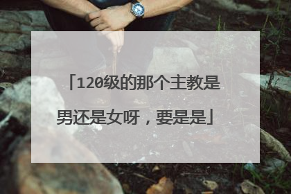 120级的那个主教是男还是女呀，要是是