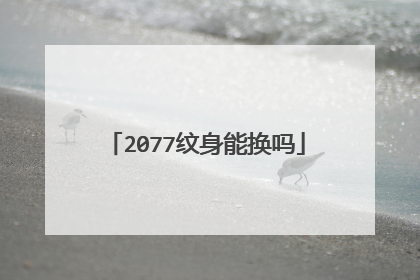 2077纹身能换吗