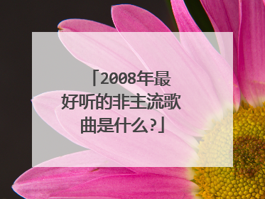 2008年最好听的非主流歌曲是什么?