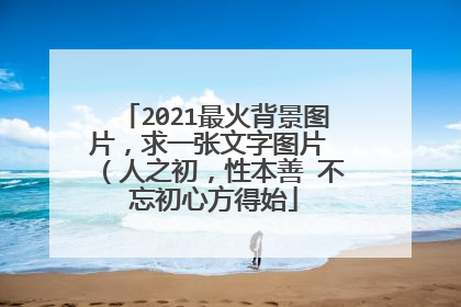 2021最火背景图片，求一张文字图片 （人之初，性本善 不忘初心方得始