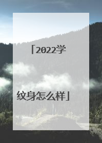 2022学纹身怎么样
