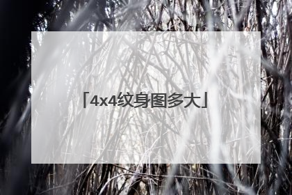 4x4纹身图多大