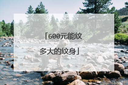 600元能纹多大的纹身