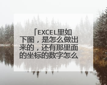 EXCEL里如下图，是怎么做出来的，还有那里面的坐标的数字怎么修改？