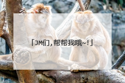 JM们,帮帮我哦~!