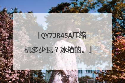 QY73R45A压缩机多少瓦？冰箱的。