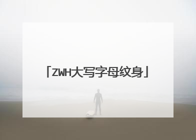 ZWH大写字母纹身