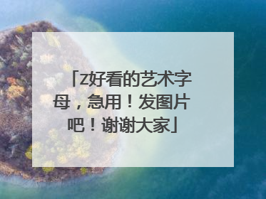 Z好看的艺术字母，急用！发图片吧！谢谢大家