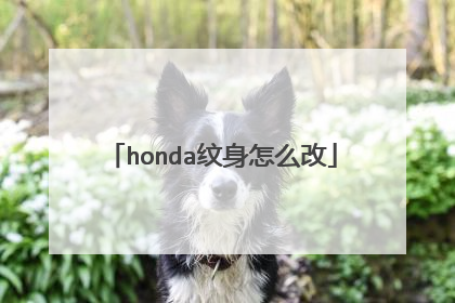 honda纹身怎么改