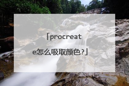 procreate怎么吸取颜色?