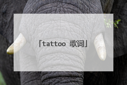 tattoo 歌词